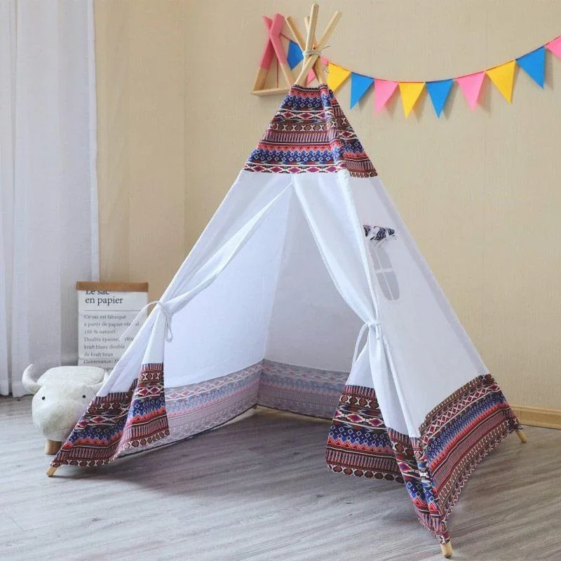 Tipi Zelt Farbe LED Multi / Weiß - 3