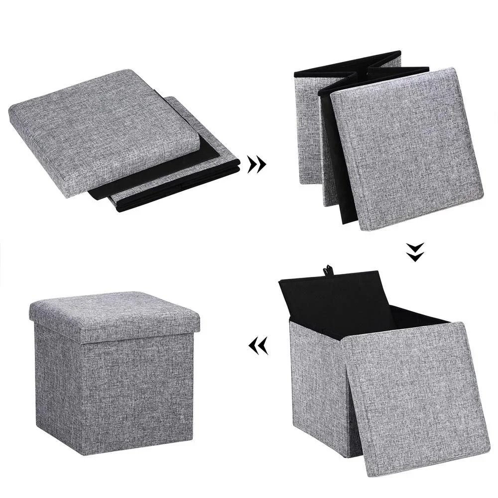 Klappbarer Hocker mit Ablage Gri - 3