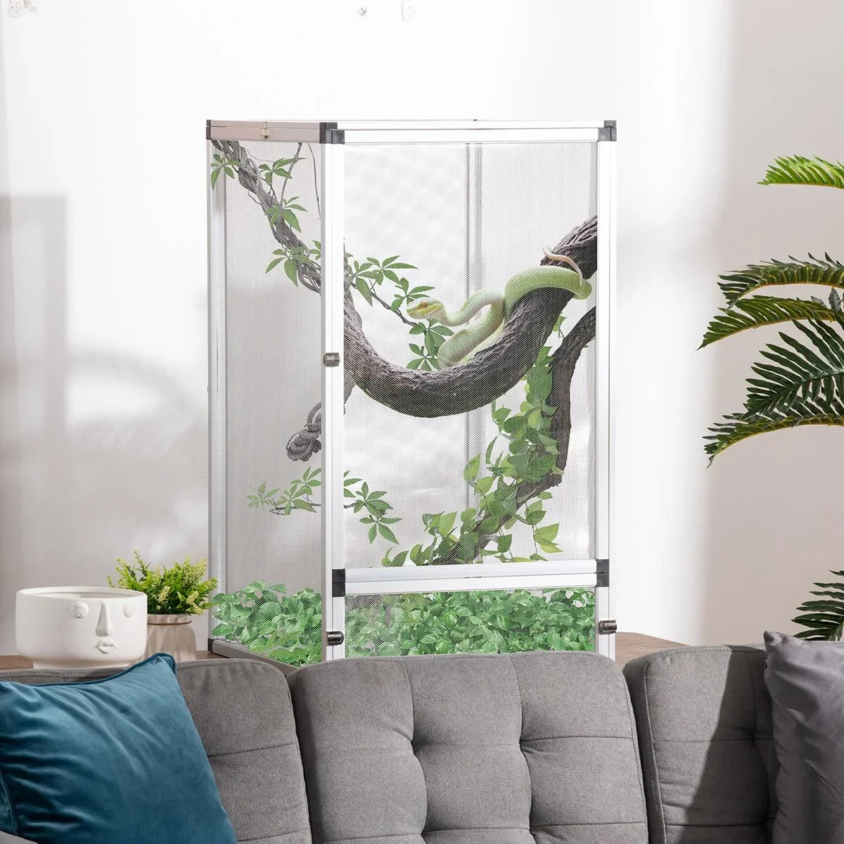 Terrarium für Reptilien 45 cm x 45 cm x 80 cm - 2
