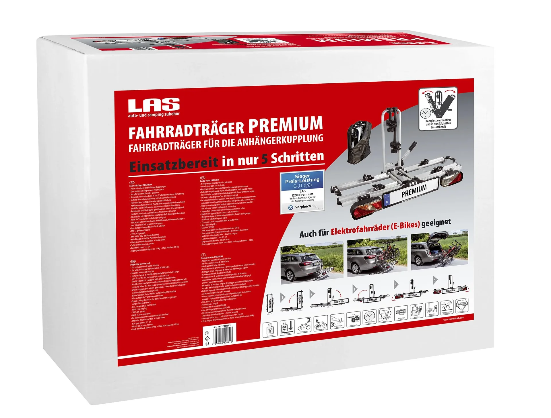 Fahrradträger PREMIUM - komplett vormontiert - 3