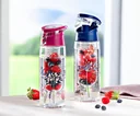 Trinkflasche mit Fruchteinsatz (Farbe: blau) - 1