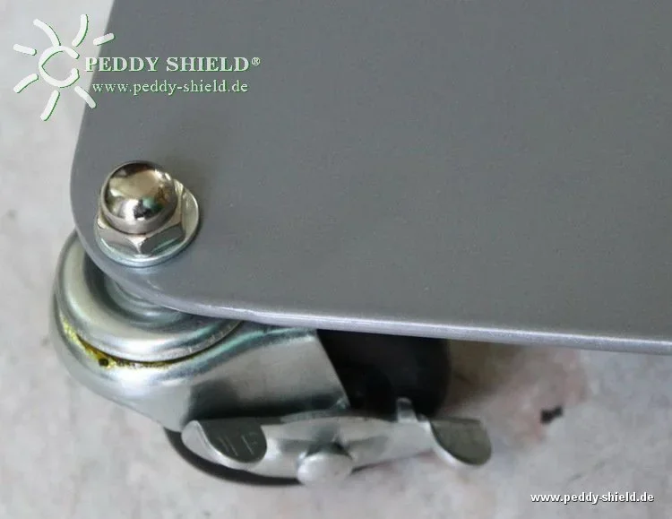 Paravent Fußplatte rollbar - 1