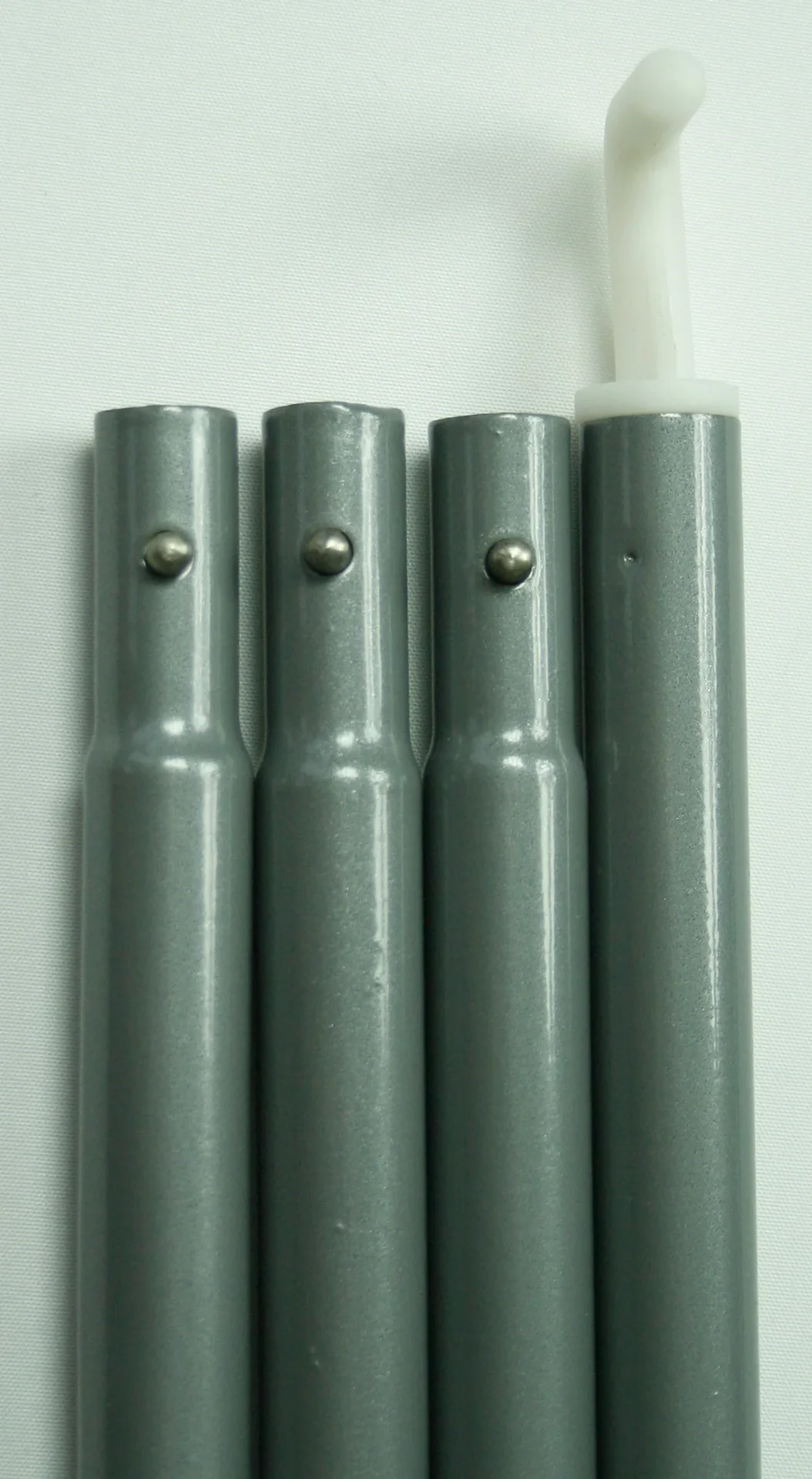 Schiebestock steckbar 127 cm 4-tlg grau - 0