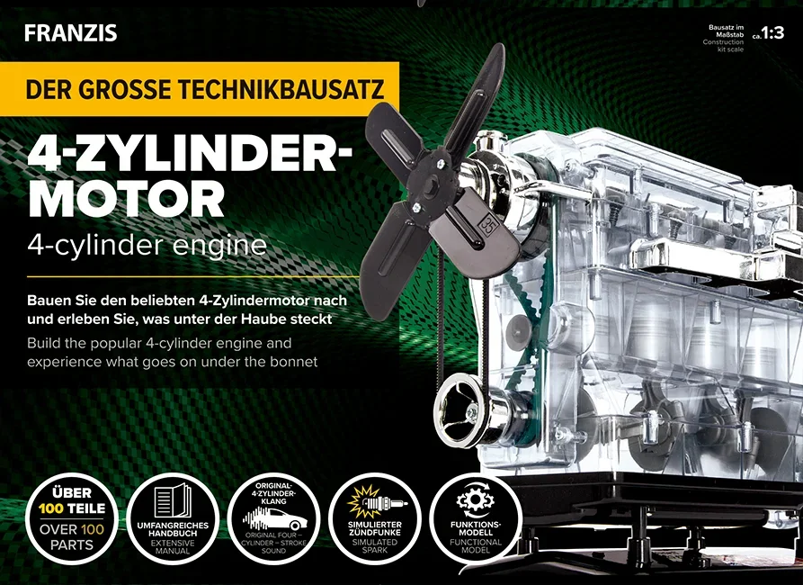 Der große Technikbausatz 4-Zylinder-Motor - 5