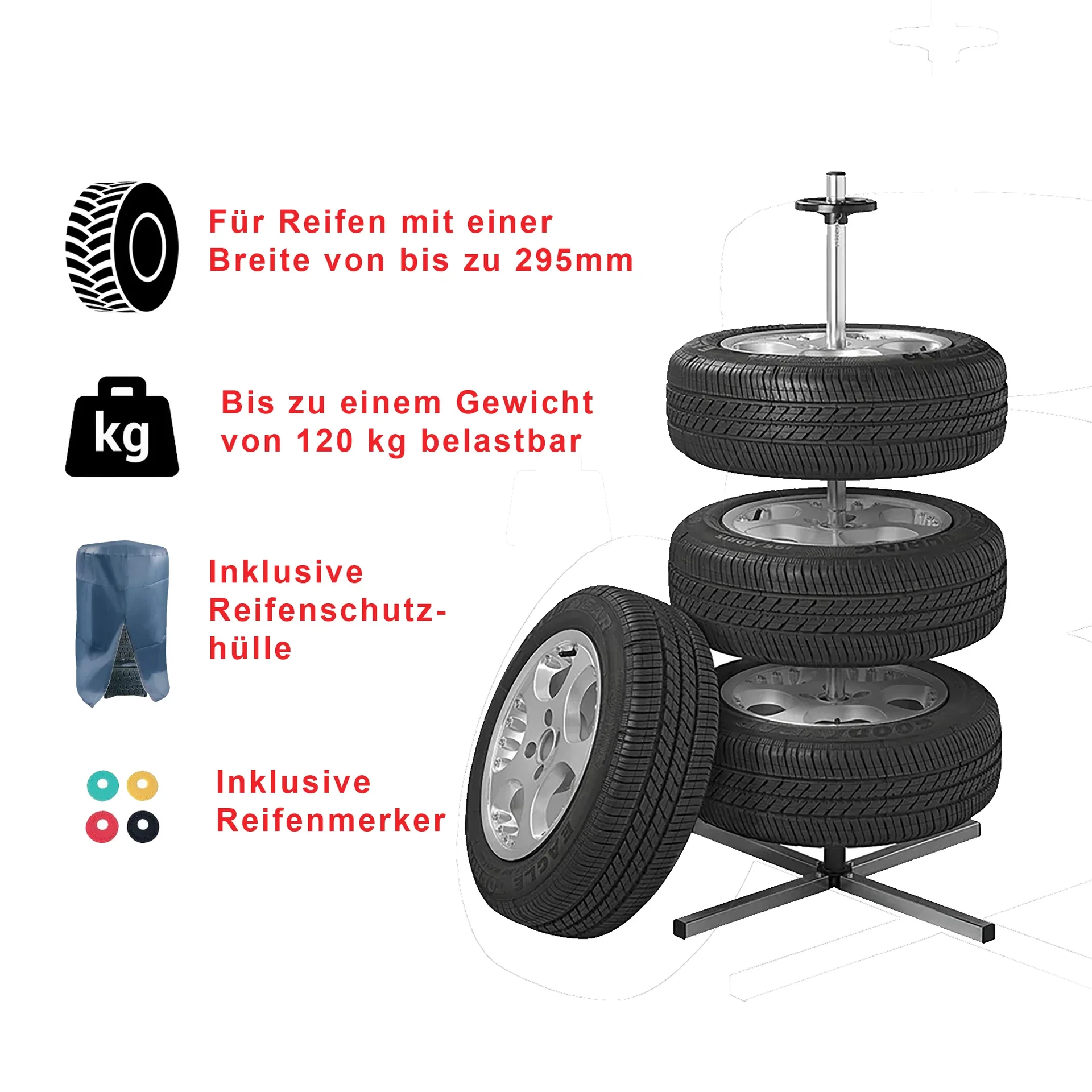 Felgenbaum bis Ø 295 mm Reifen - 1