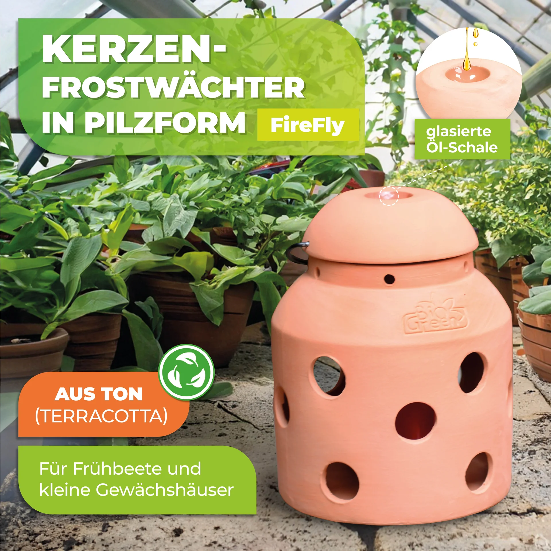 Frostwächter "Firefly" aus Terracotta - 0