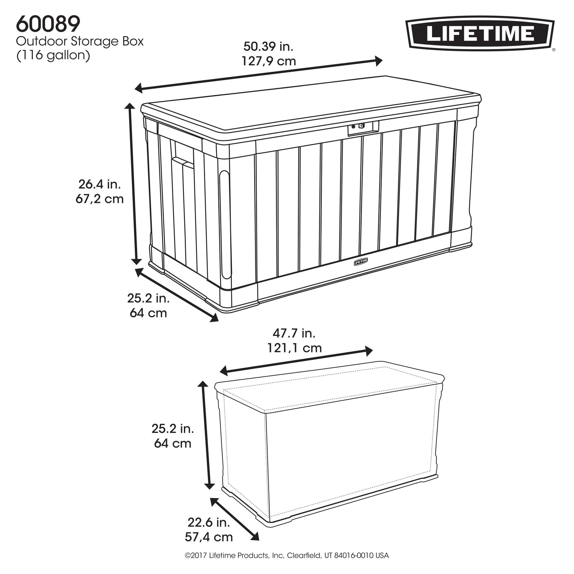 Kissenbox Premium braun, 440 L - 2