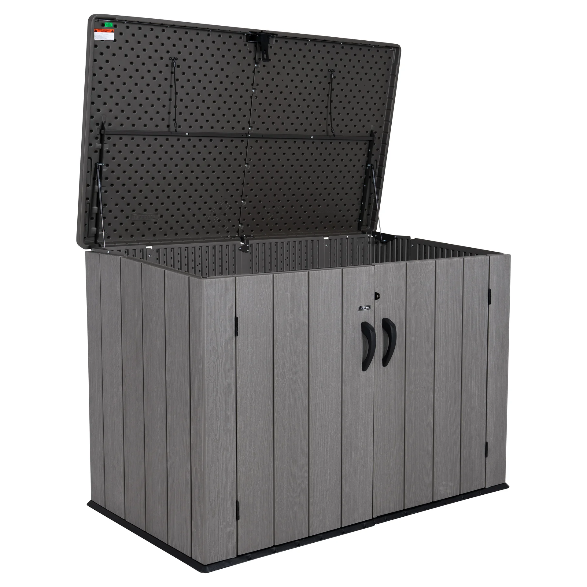 Mülltonnenbox grau/braun - 9