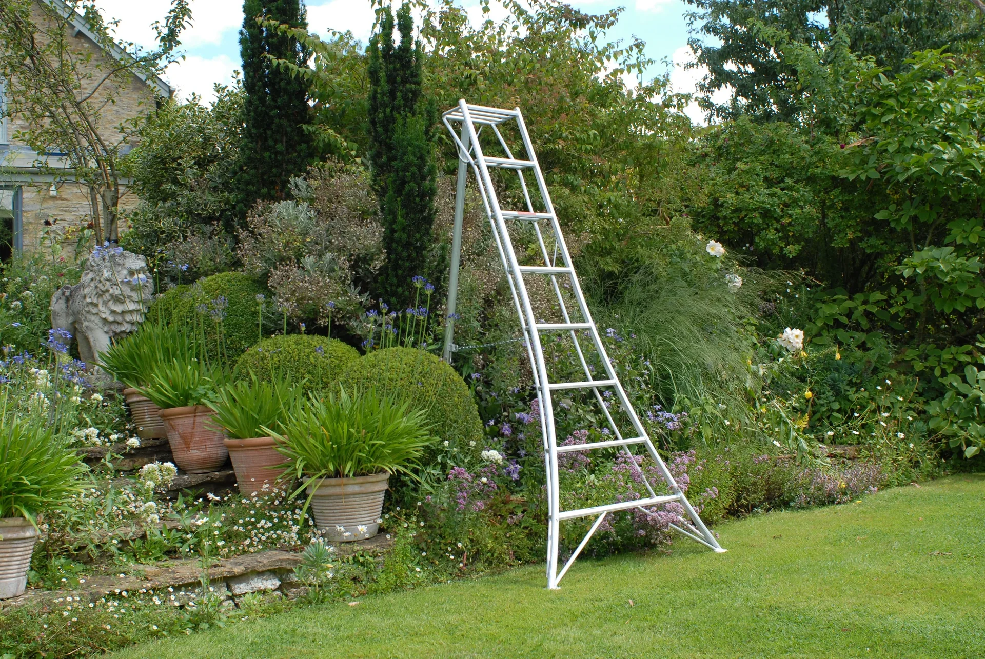 3-Holm-Gartenleiter, 240 cm - 0