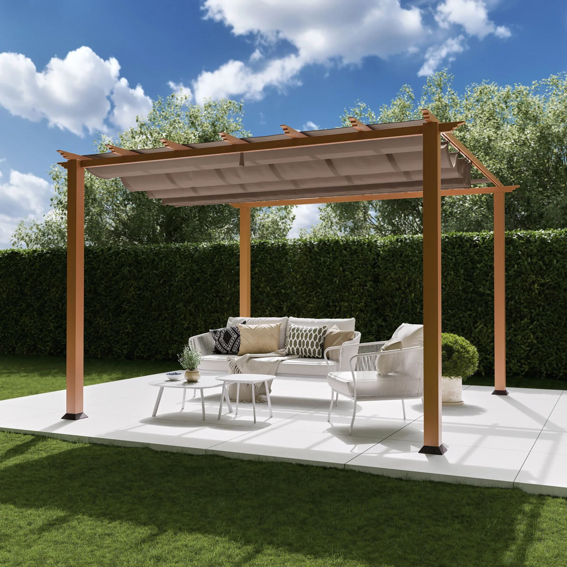 Pergola Florida 11 x 11,  Holzoptik - 4
