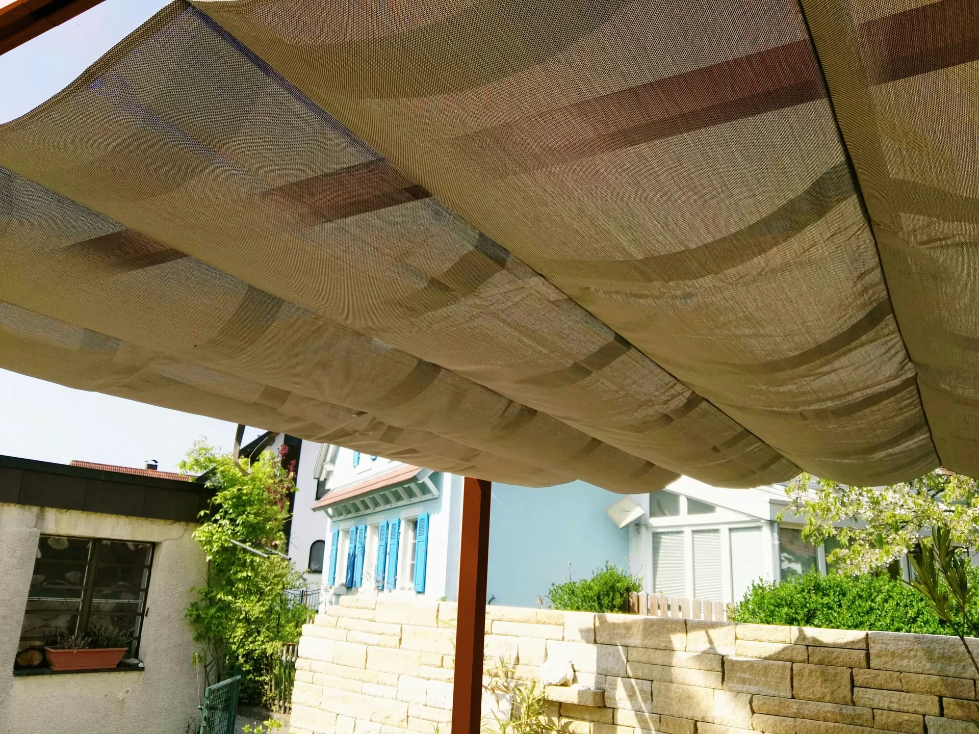 Pergola Florida 11 x 11, dunkelbraun - 2