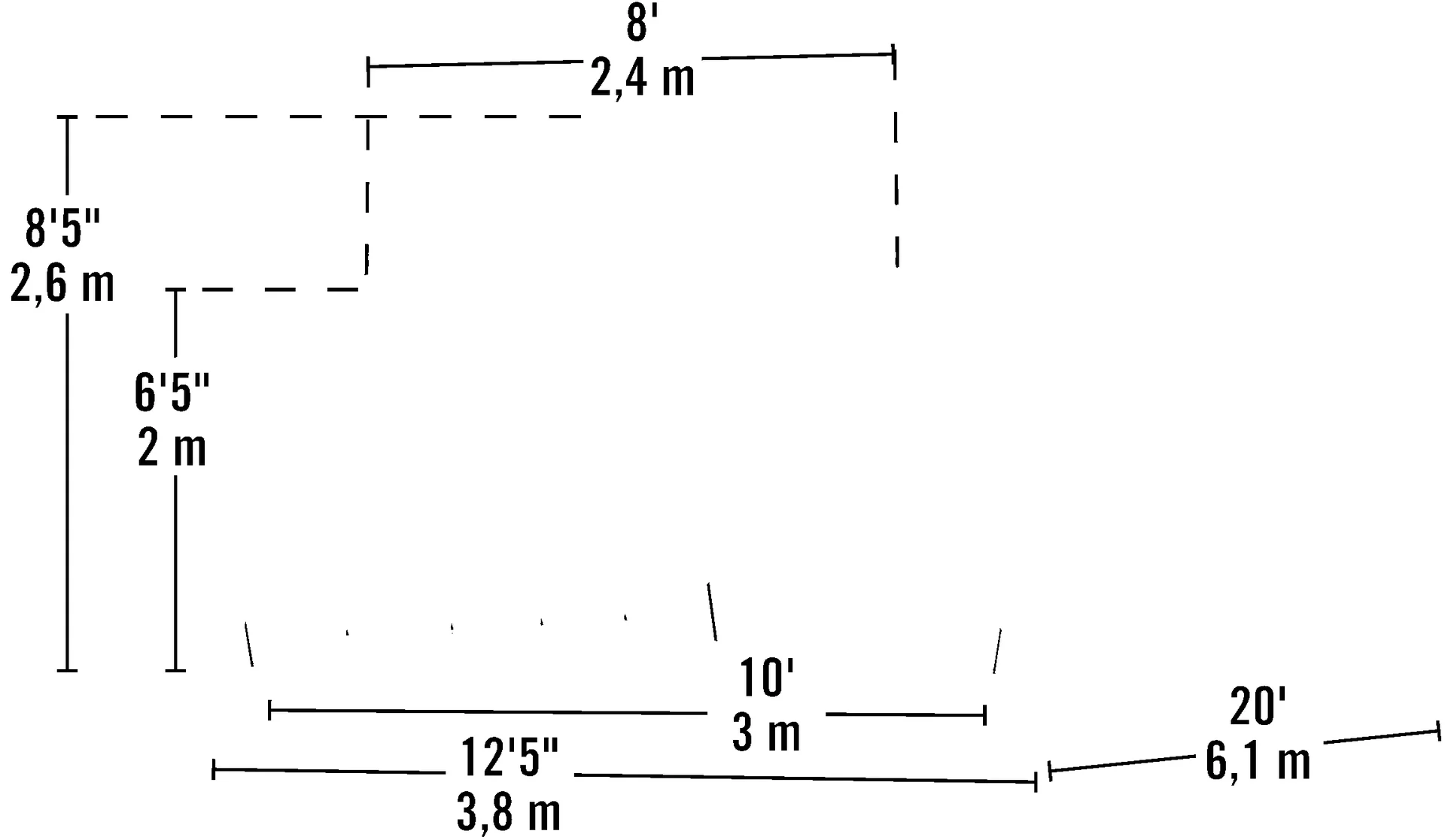Weidezelt 23,18 m², grün - 0
