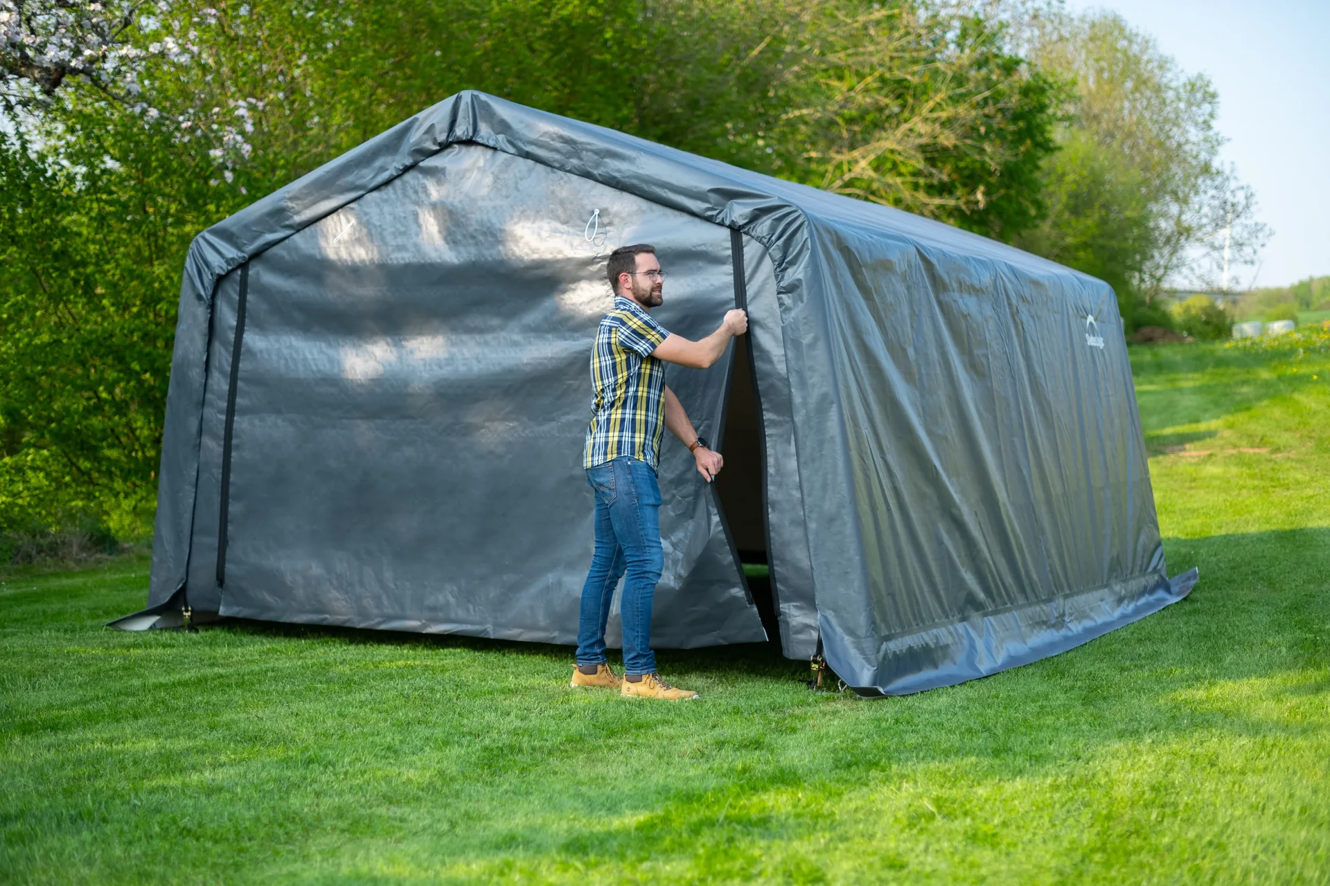 Weidezelt Garage 18 m² - 12