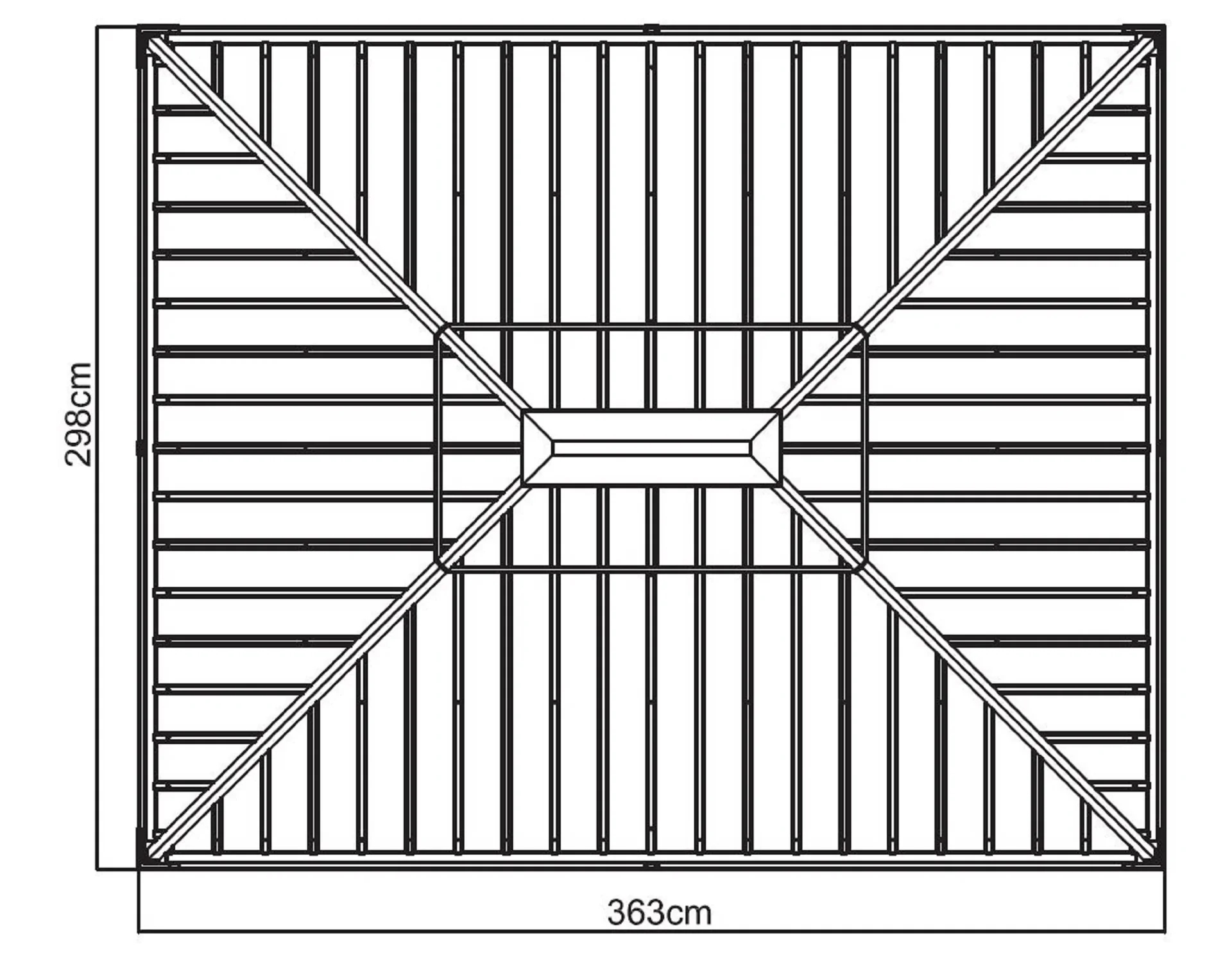 Pavillon Messina 10x12 champagner - 15