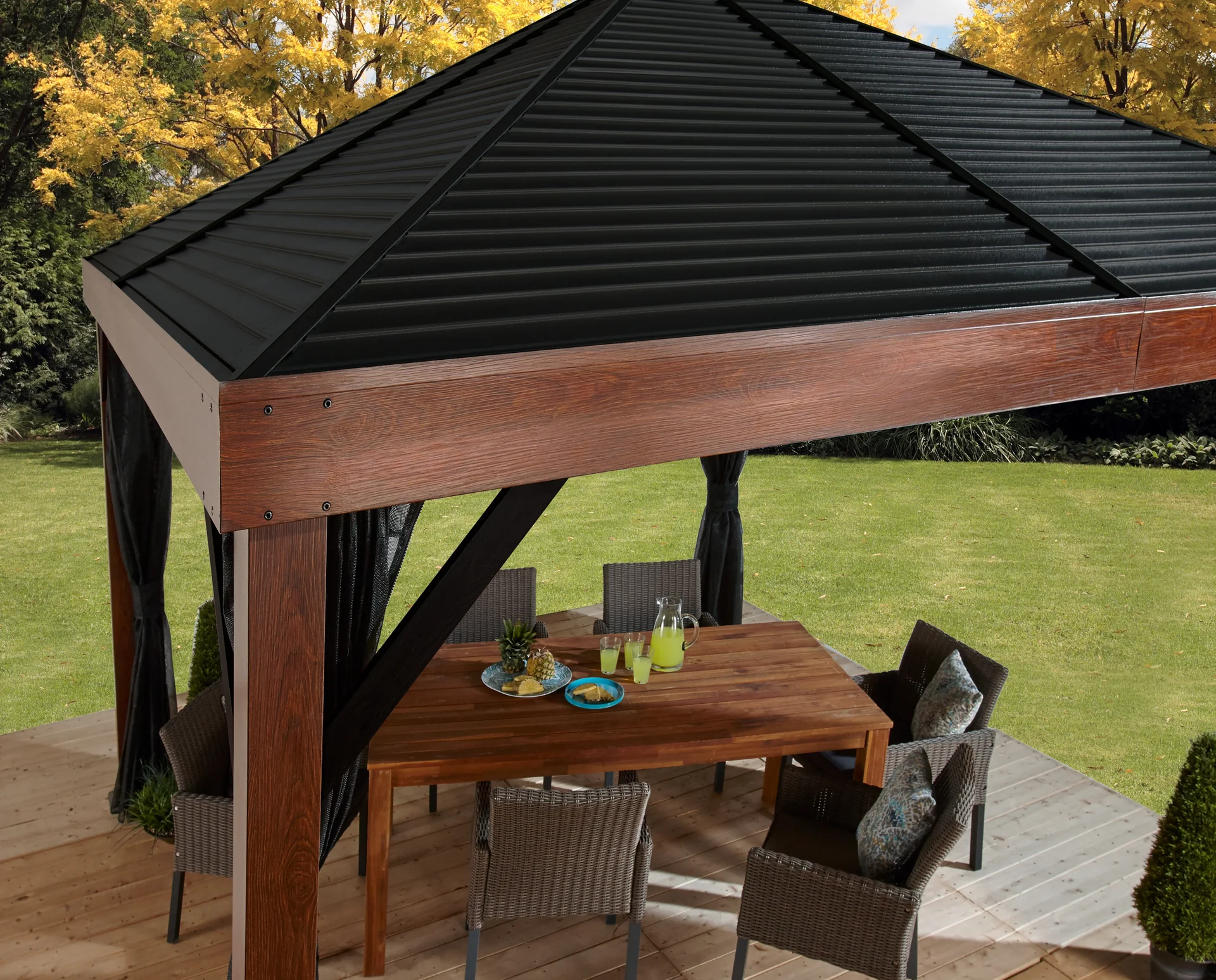 Pavillon Valencia 12x12 Holz-Edition - 2