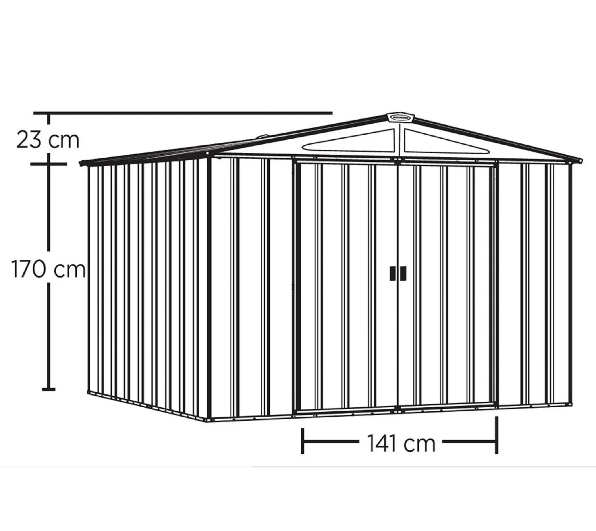 Metallgerätehaus 10x12 - 6