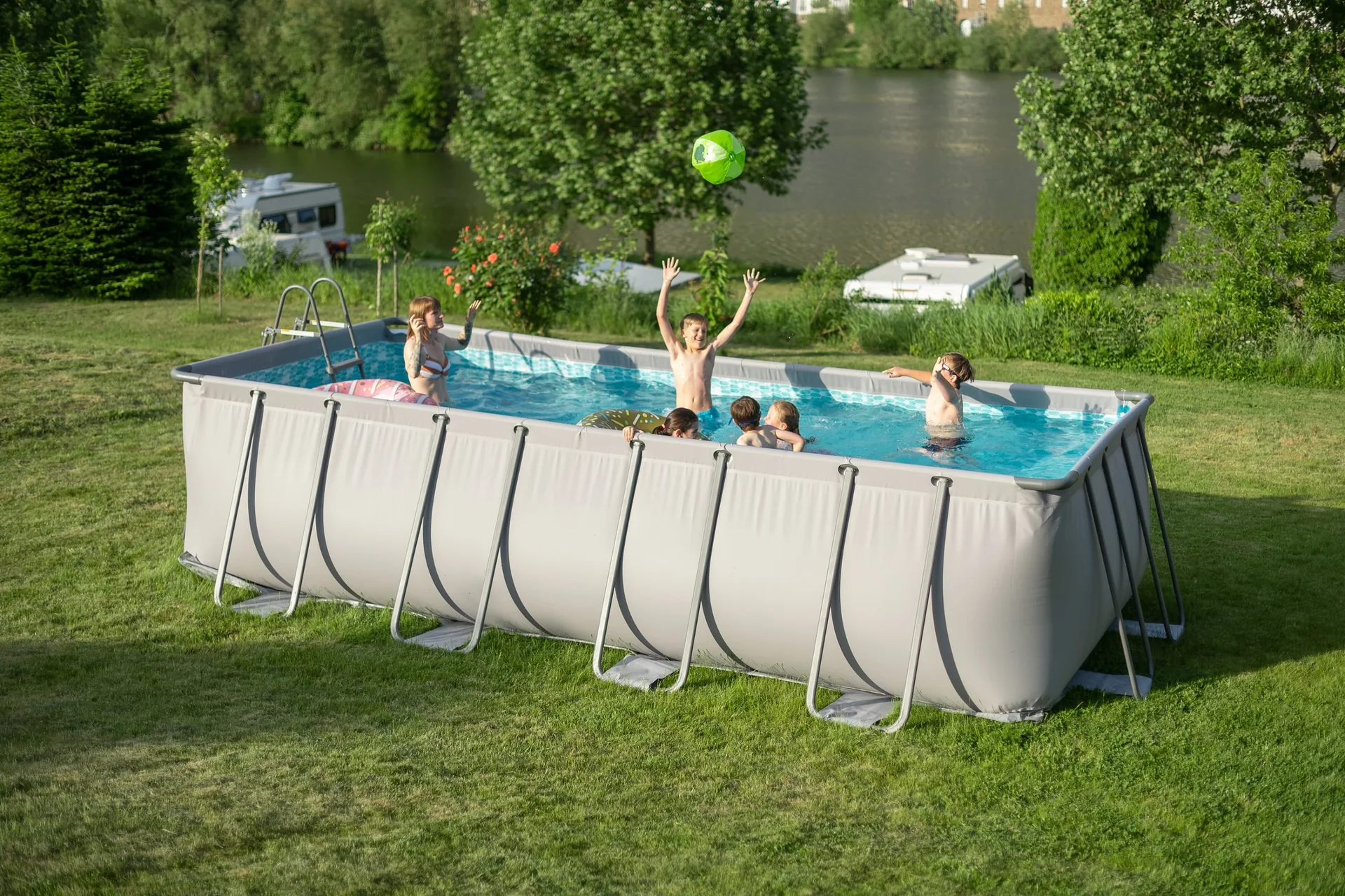 Pool Elite 549 x 274 x 132 cm, anthrazit - 7