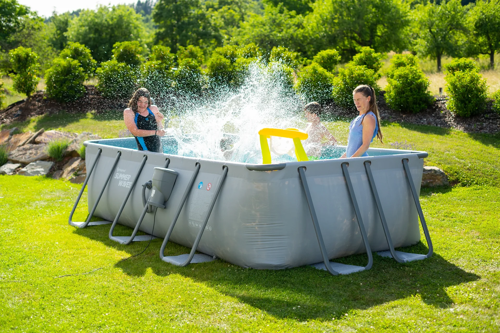 Pool Elite 400 x 200 x 100 cm, anthrazit - 0
