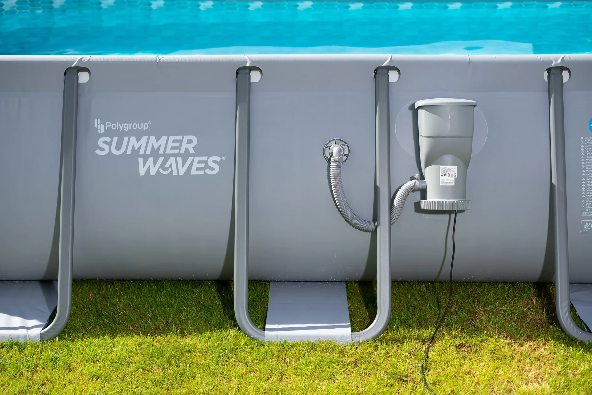 Pool Elite 400 x 200 x 100 cm, anthrazit - 5