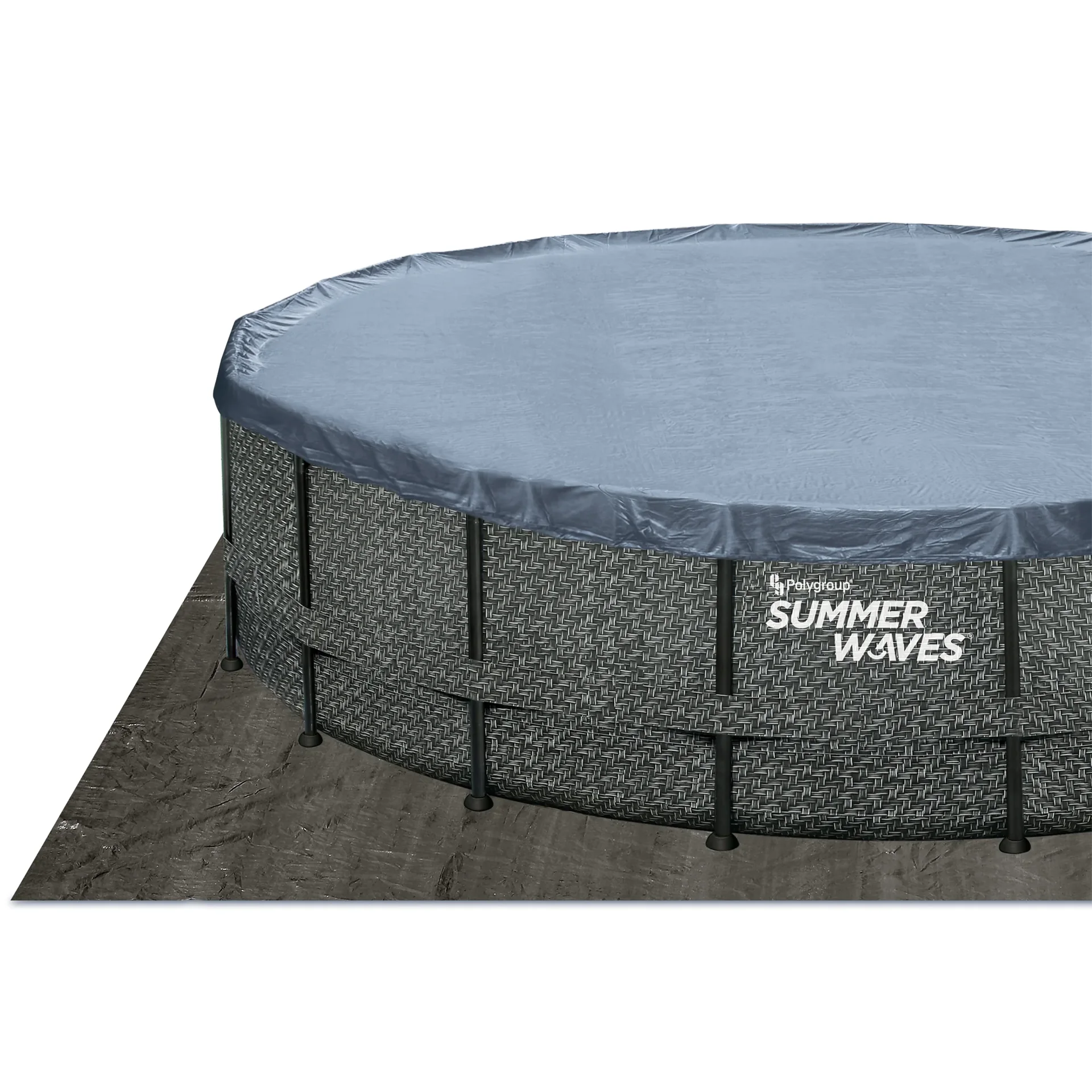 Pool Elite 549 x 132 cm, Rattan Grau - 1