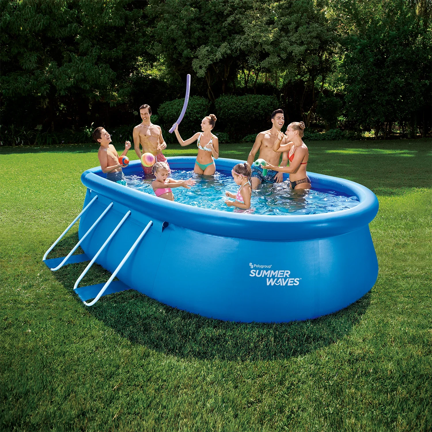 Quick Set Pool 457 x 305  cm, blau - 2