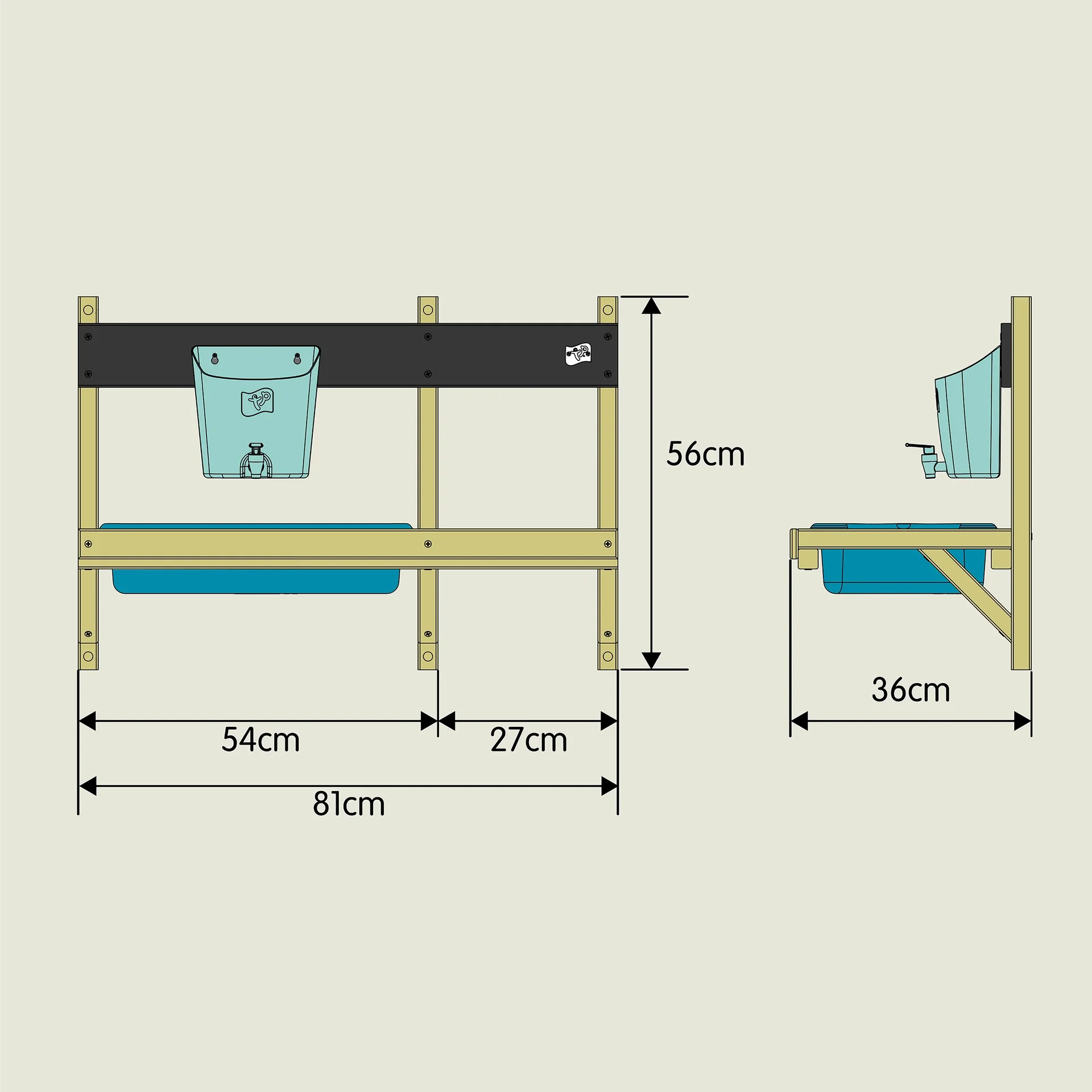 Anbau Holz Kinderspielküche Deluxe - 0