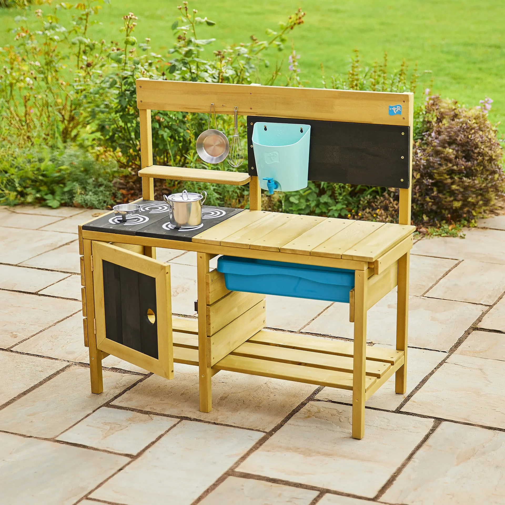 Holz Deluxe Kinderspielküche mit Zubehör - 0