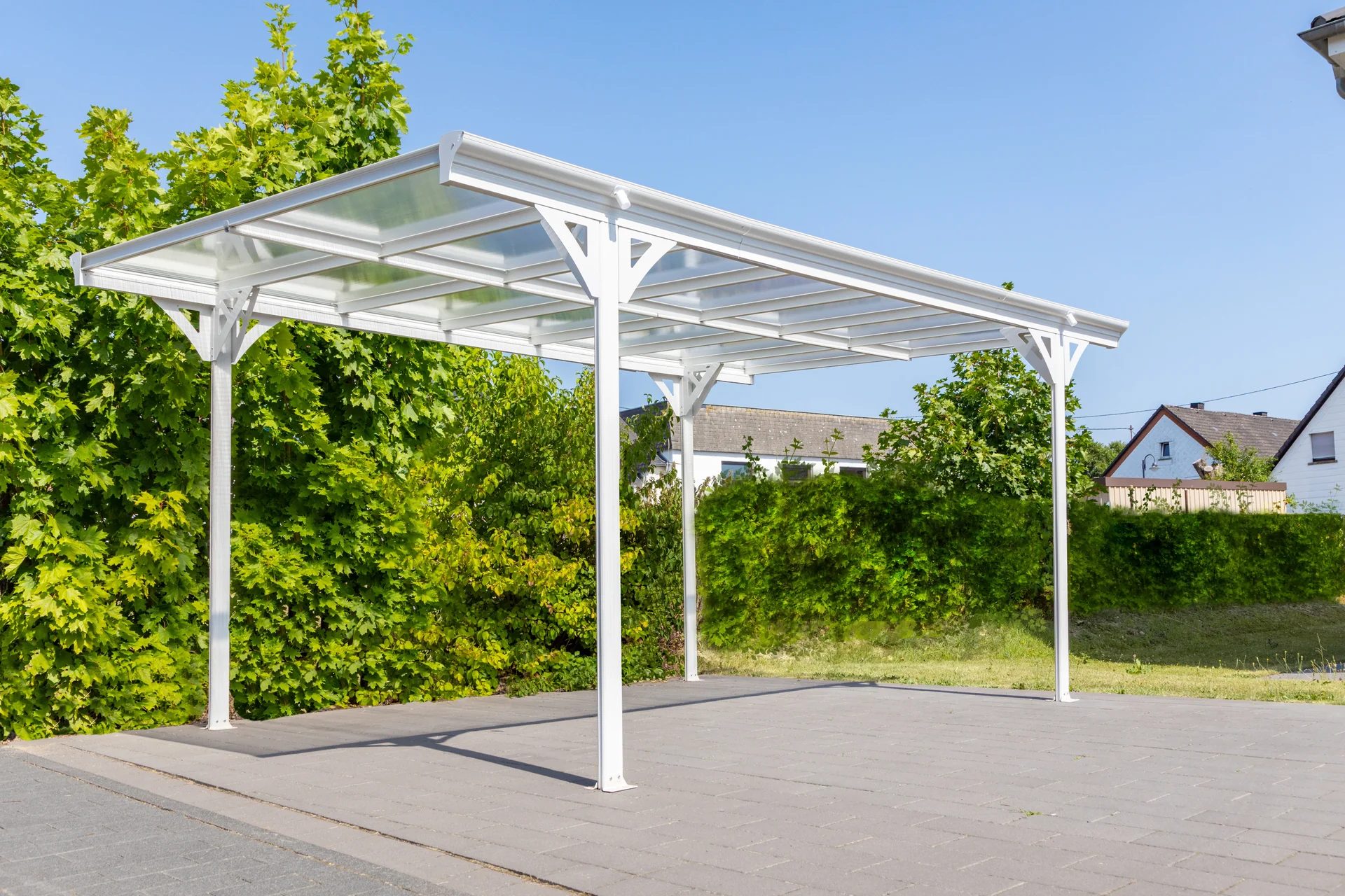 Carport Flachdach 15 m - 0