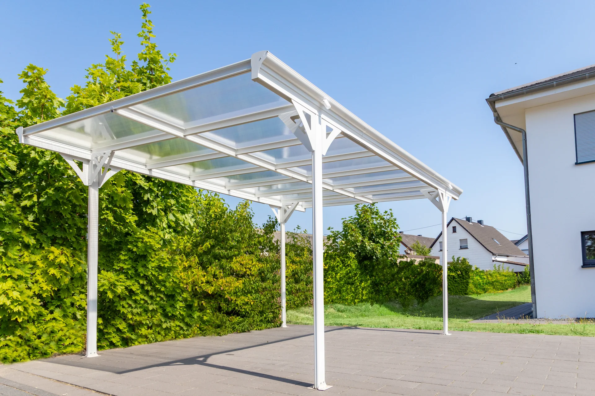 Carport Flachdach 15 m - 9