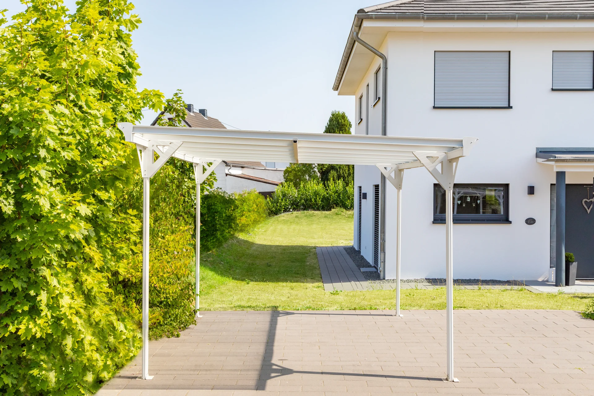 Carport Flachdach 15 m - 12