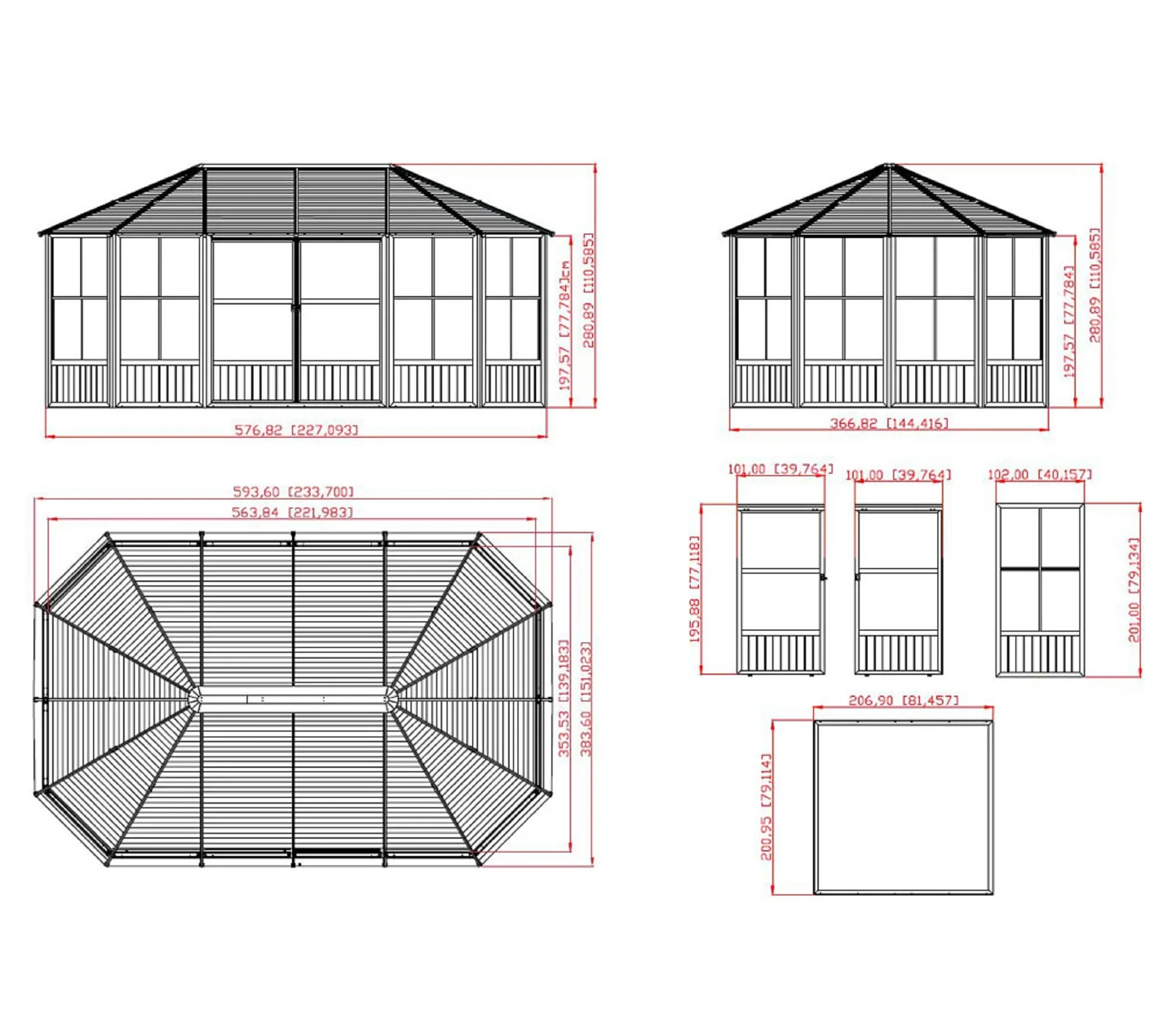 Pavillon Charleston 12x18 - 6