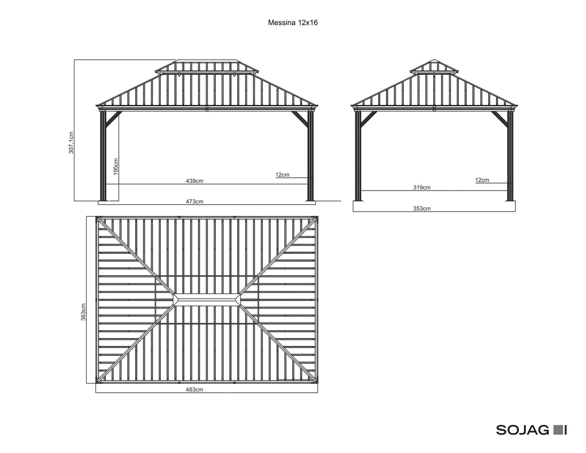 Pavillon Messina 12x16 - 5