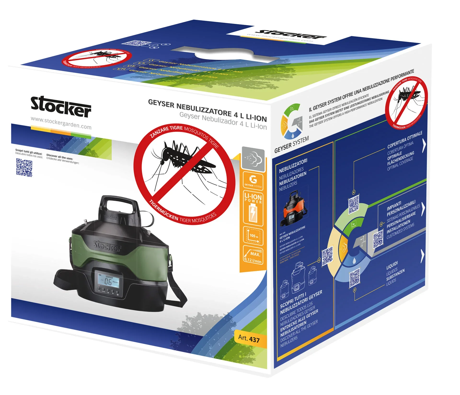 Nebulisator 4 L Li-Ion grün, 5 bar - 1
