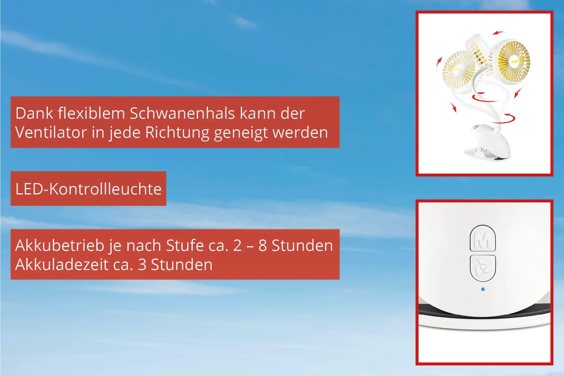 Tischventilator Breezy Clip - 2