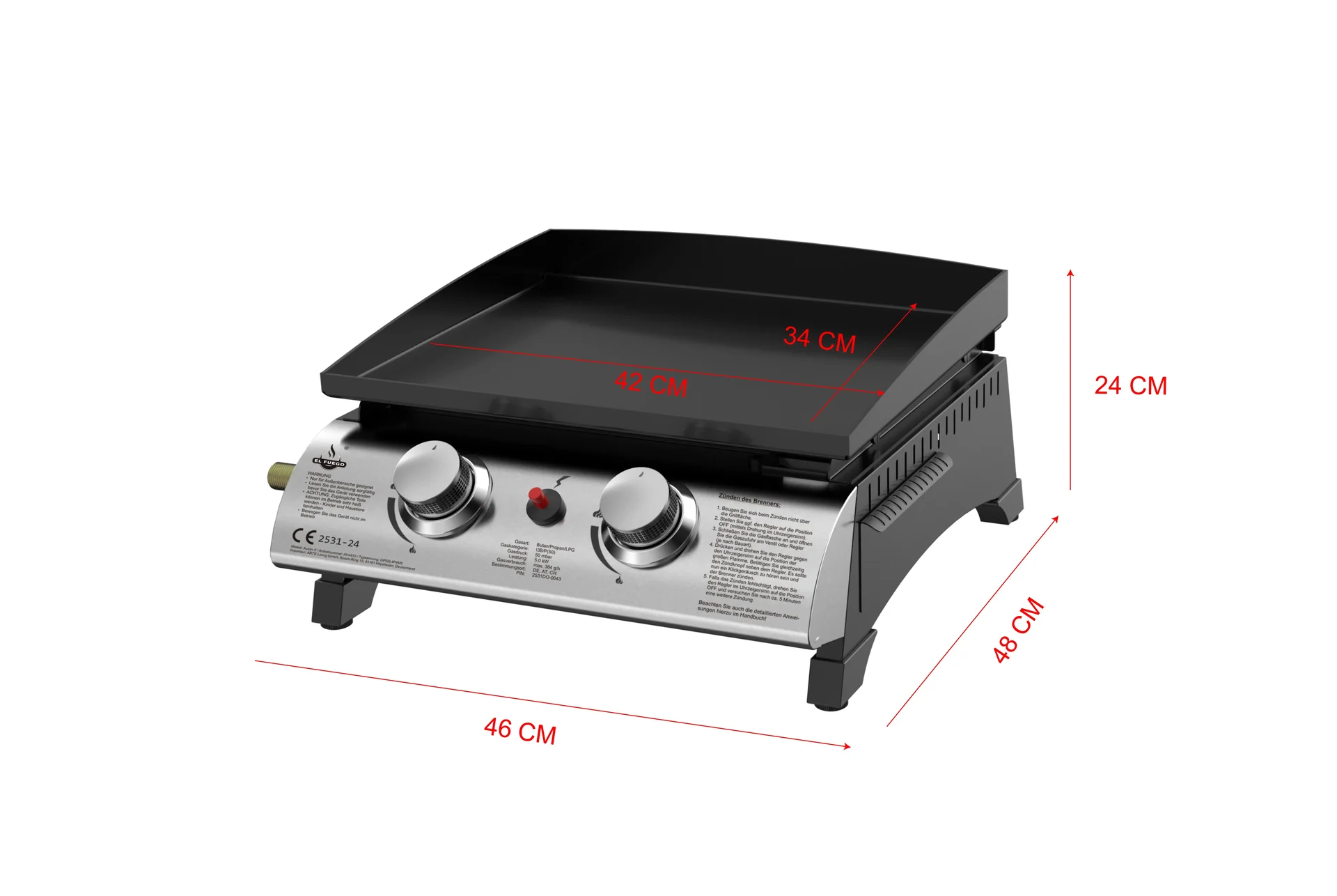 Plancha Gasgrill "Austin II" - 5