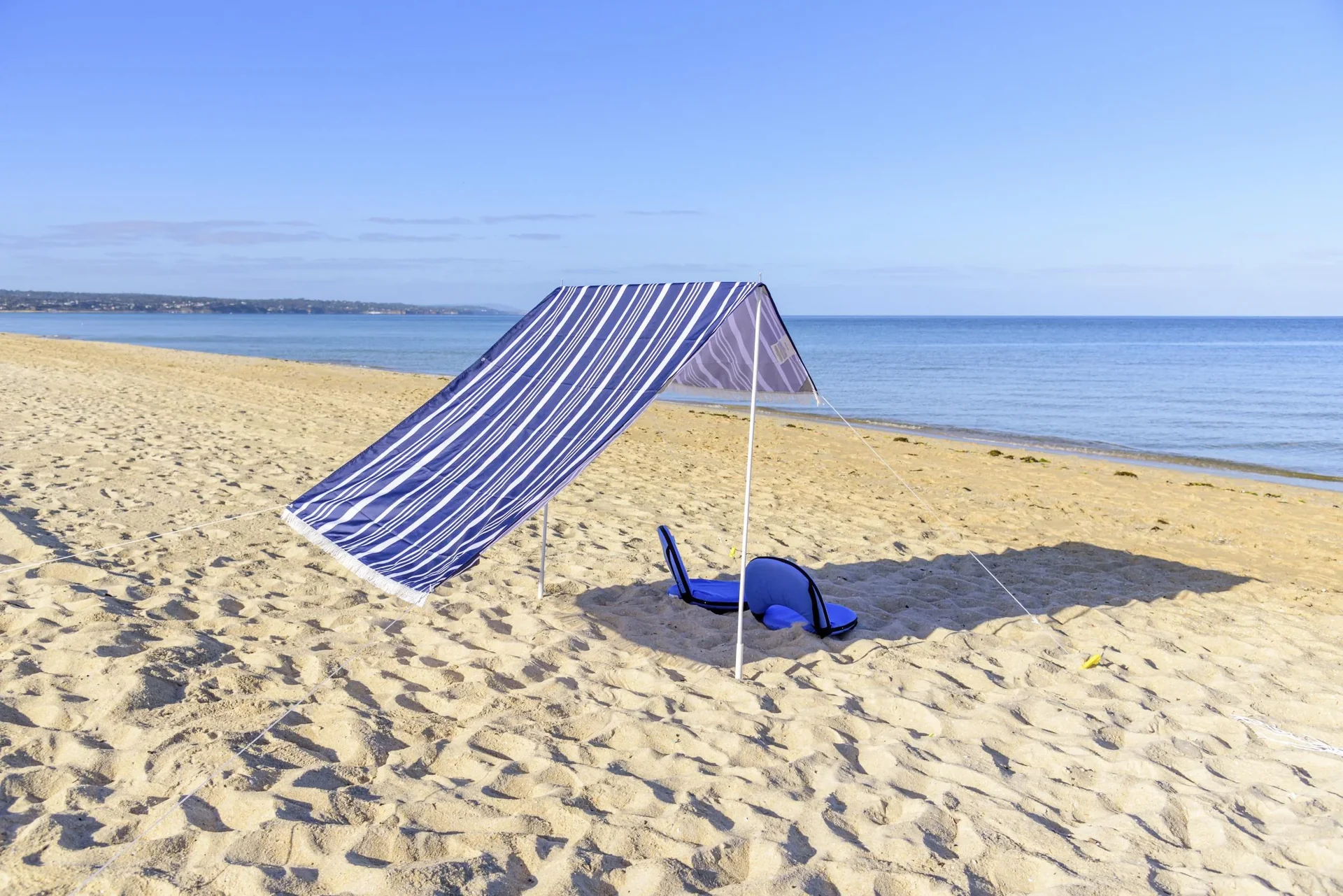 Sonnensegel Strand 146x220x150 cm  Blau - 1