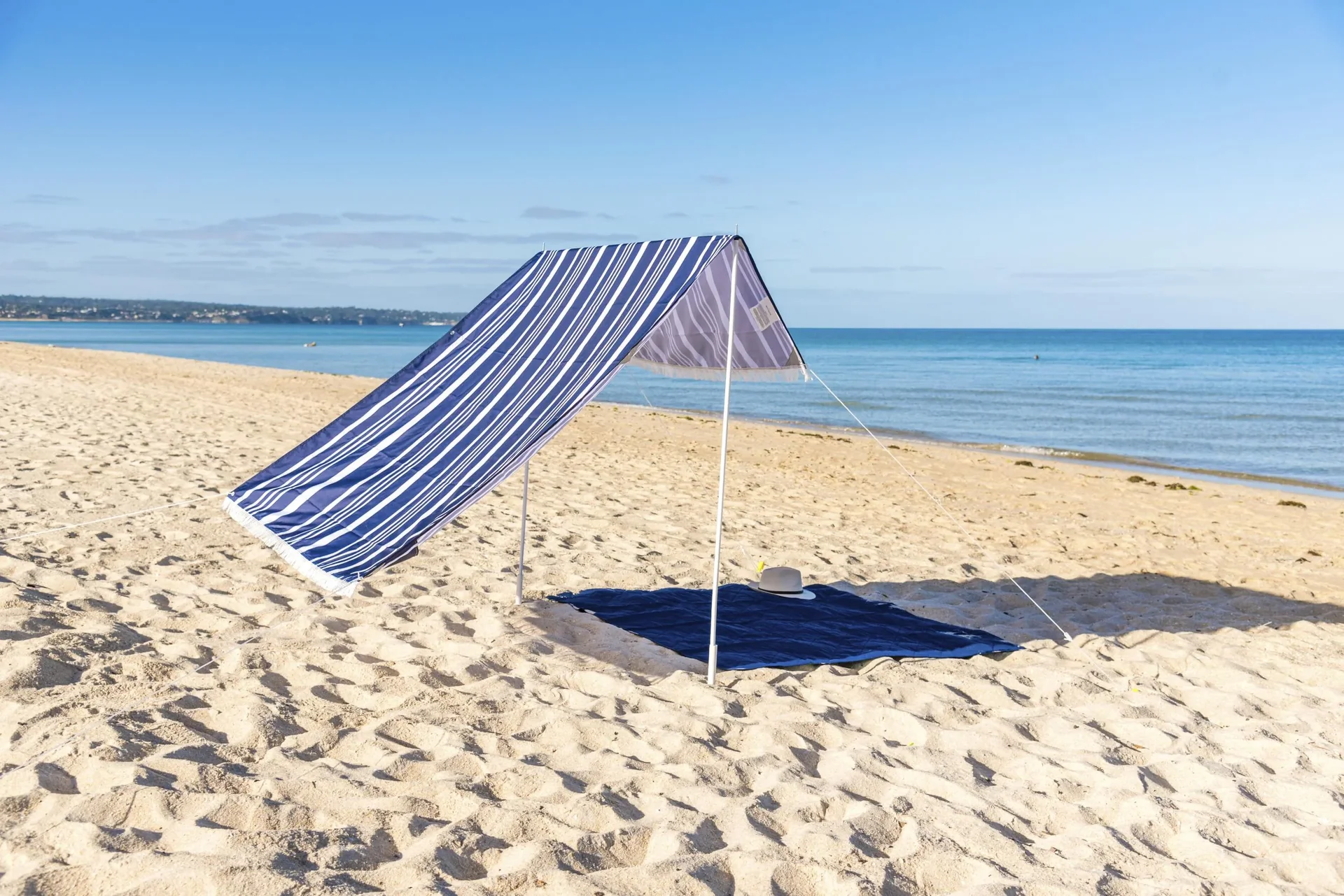 Sonnensegel Strand 146x220x150 cm  Blau - 5