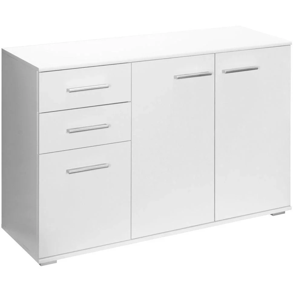 Sideboard / Kommode weiß mit 3 Türen & 2 Schubladen - 3