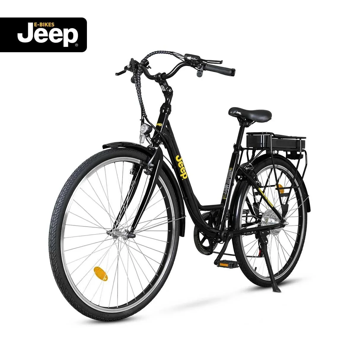 Unisex City E-Bike, 28 Zoll , Rahmengröße 44 cm 6-Gang Kettenschaltung, schwarz, ECR 3000 - 5