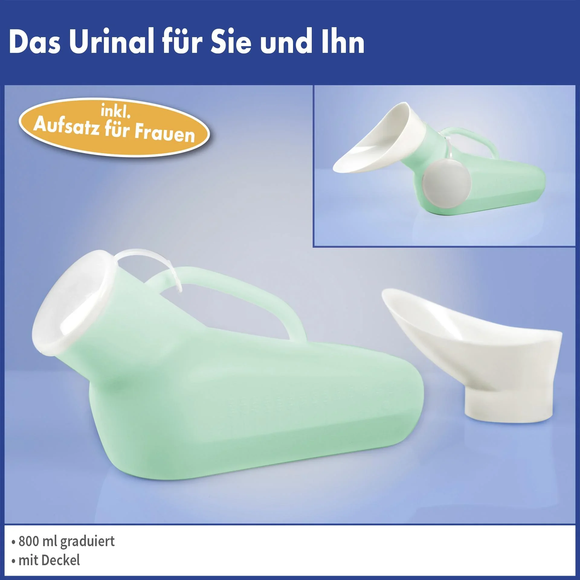 Urin Flasche Unisex - für Sie und Ihn - eine große Hilfe - 2