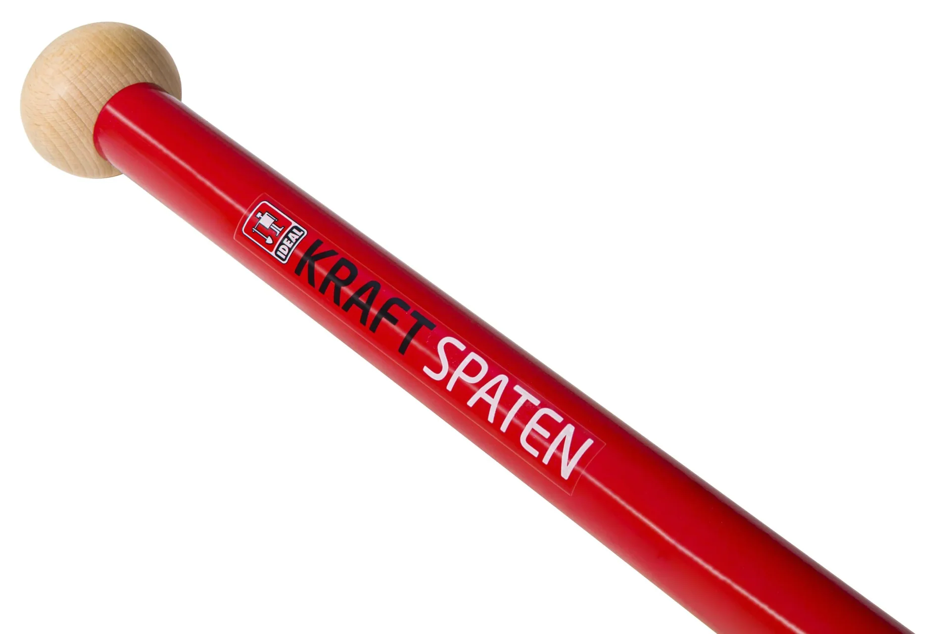 Spaten Kraftspaten, Blattstärke 5 mm, pulverbeschichtet, Schur angeschliffen, Holzknauf, Stahlrohrstiel 92 cm - 2