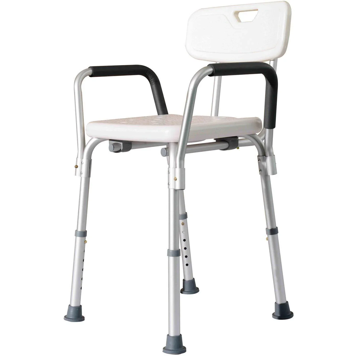 Duschhocker mit Lehne höhenverstellbar - 0