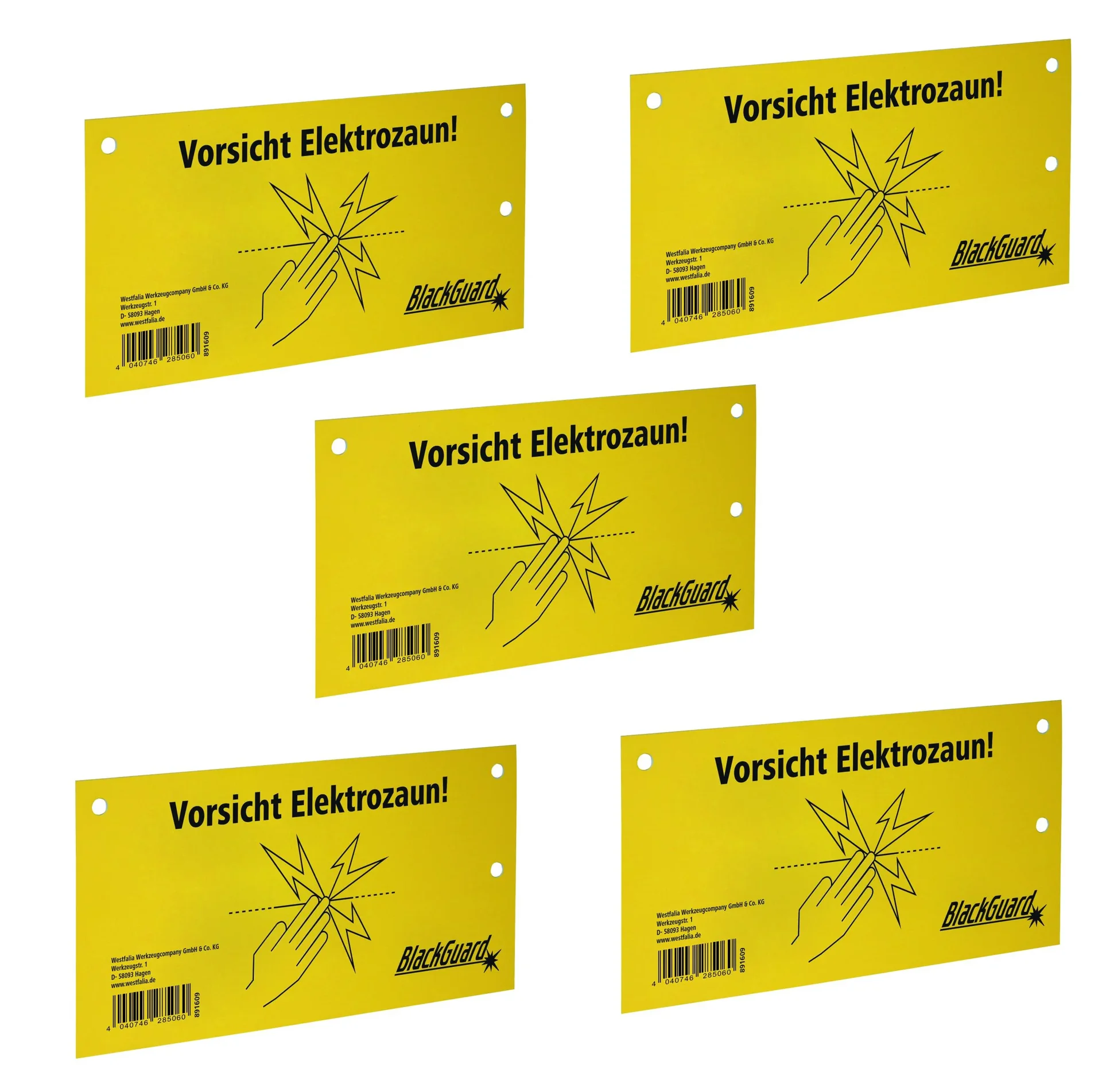 Warnschild hook - in DE/EN 2-seitig bedruckt - 0