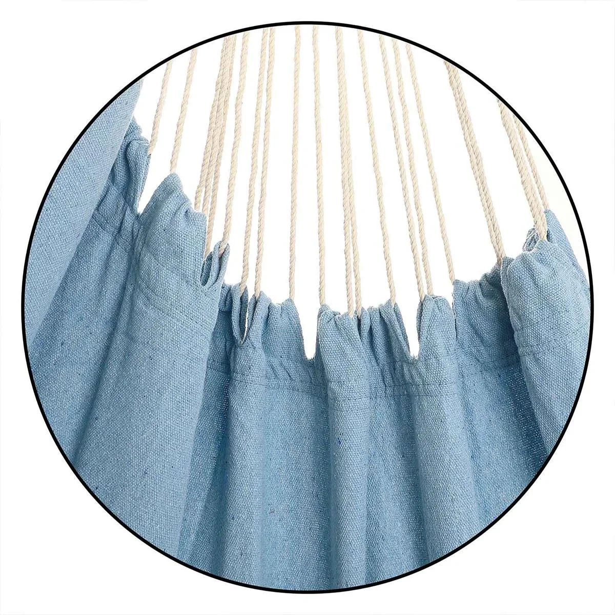 Hängesessel hellblau 185x130x155cm - 3