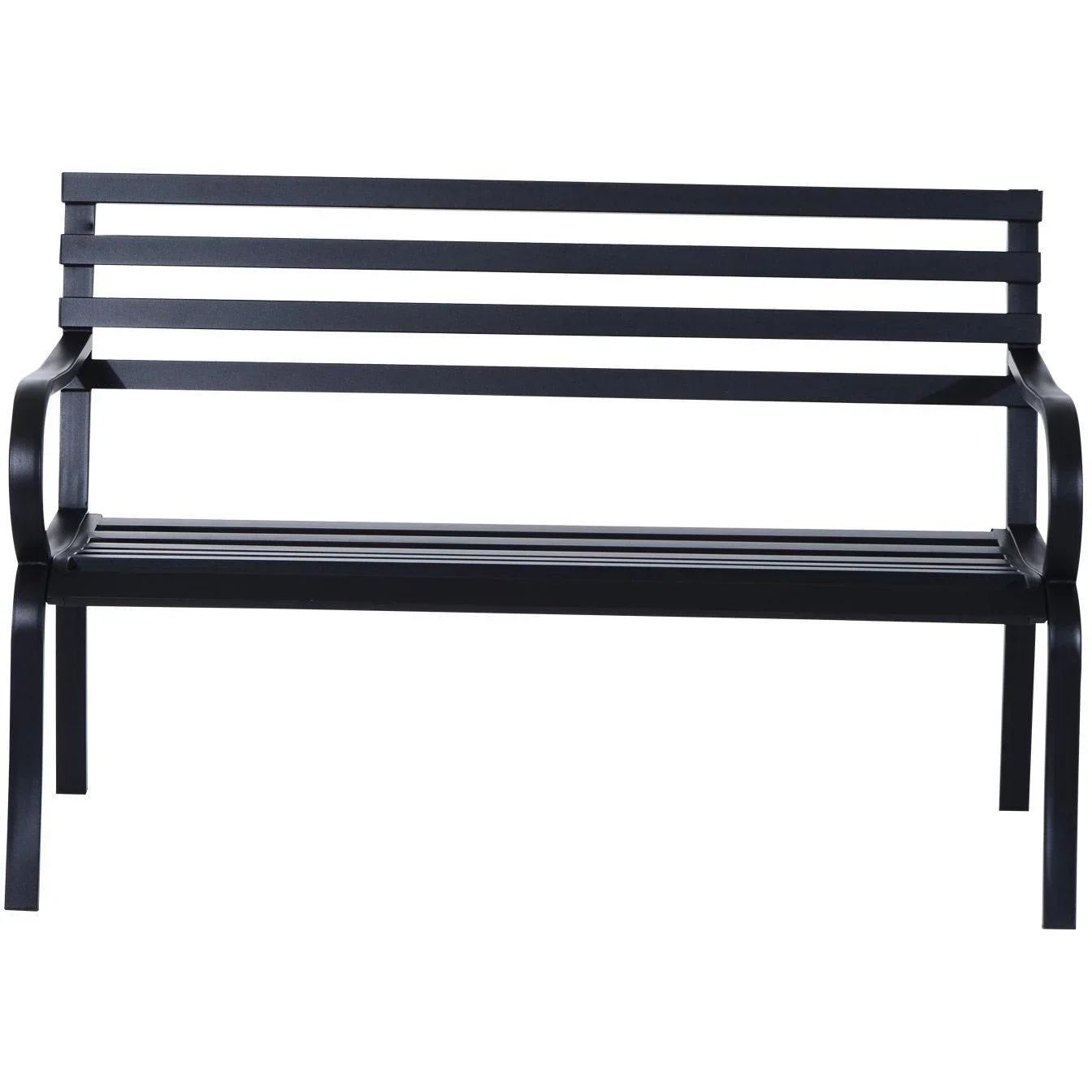 Gartenbank Metall 2-Sitzer 125x62x82cm - 4