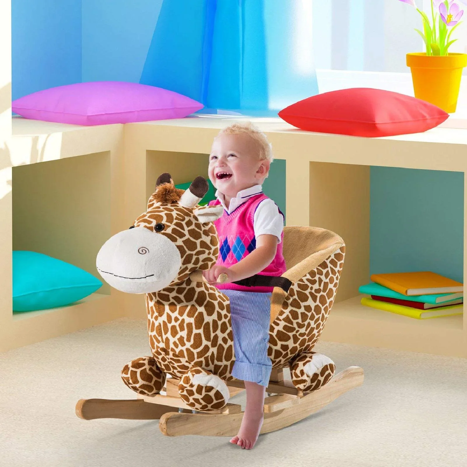 Schaukelpferd Schaukeltier Giraffe Lieder - 0