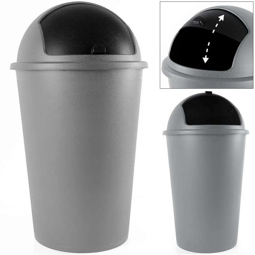 Abfallbehälter grau Kunststoff 50L - 0