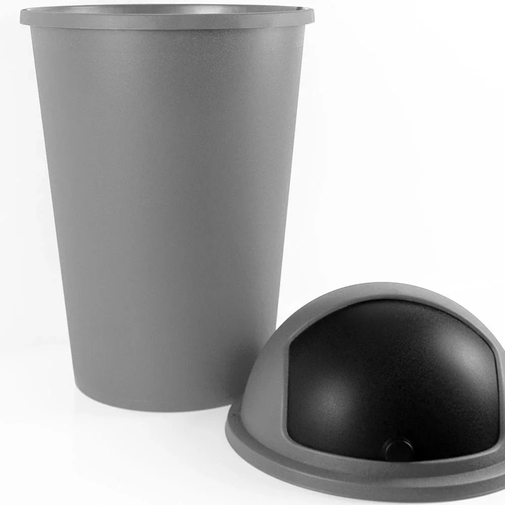 Abfallbehälter grau Kunststoff 50L - 3
