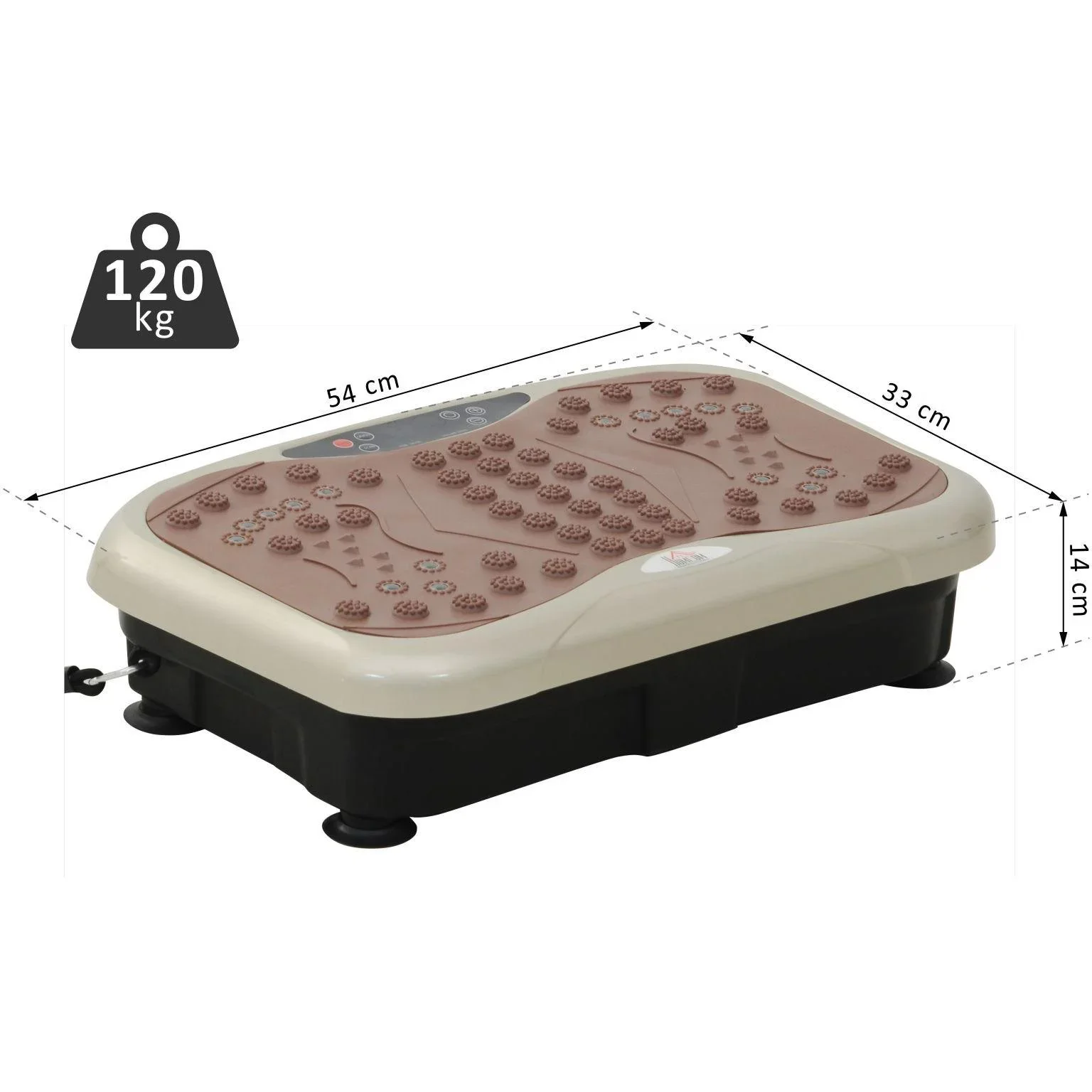 Vibrationsplatte Vibrationstrainer Vibrationsgerät LED-Anzeige USB-Lautsprecher Trainingsbänder Fernbedienung - 6