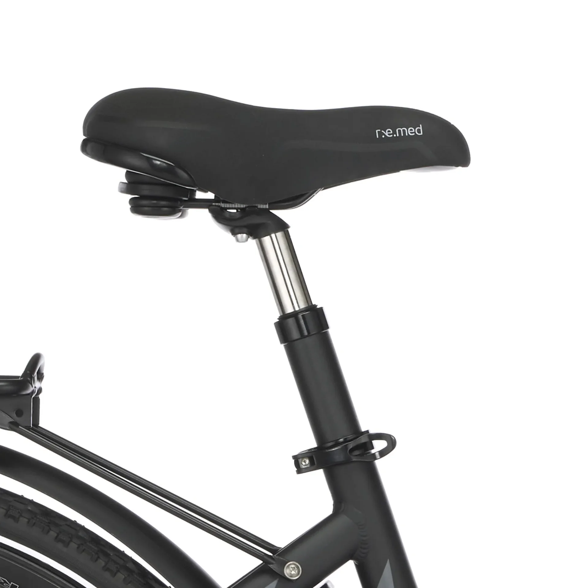 Damen E-Bike Trekking, 28 Zoll, Rahmengröße 44 cm, 9-Gang Kettenschaltung, schwarz matt, VIATOR 4.1i - 1